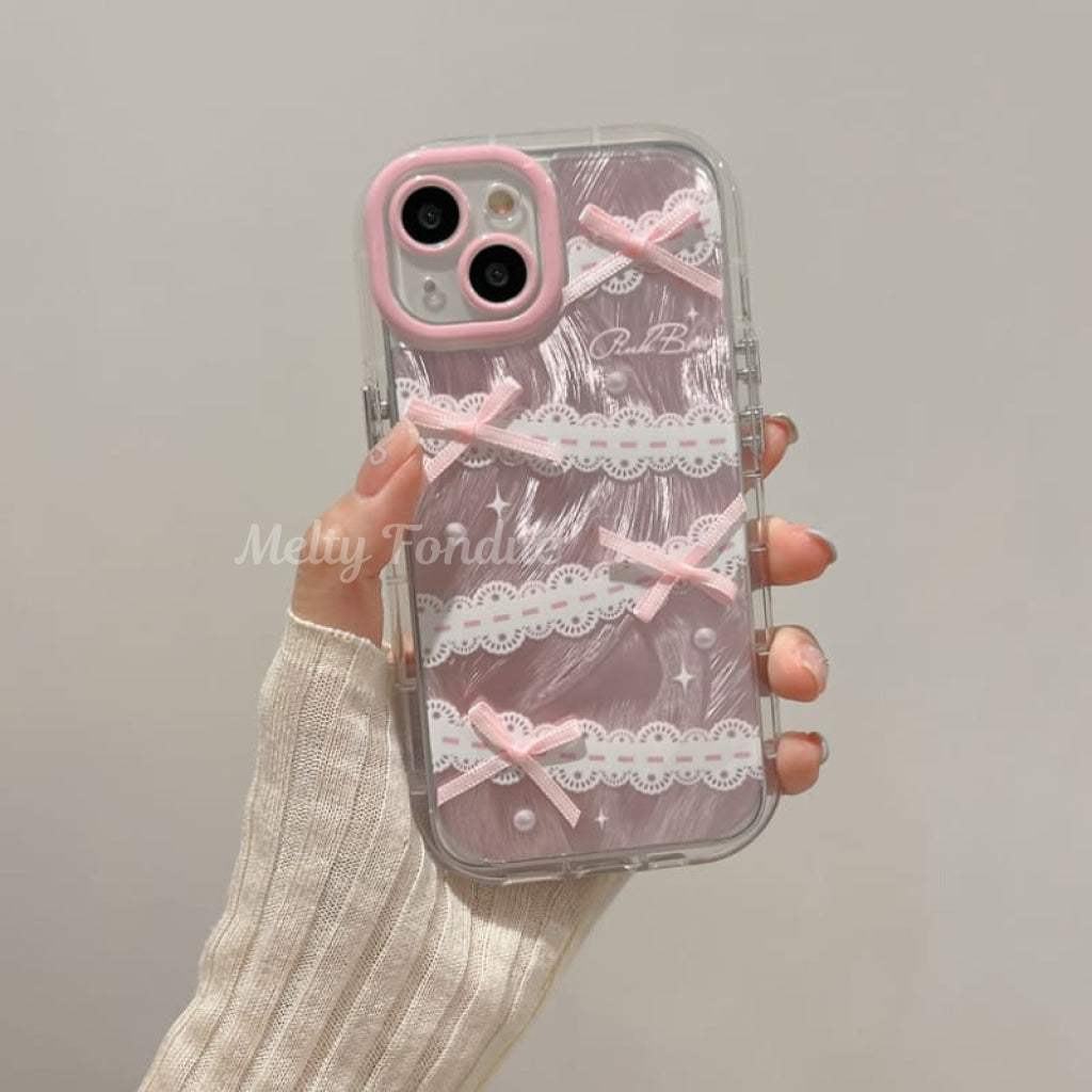 リボンで飾った大好きの魔法Iphoneケース(全2種)