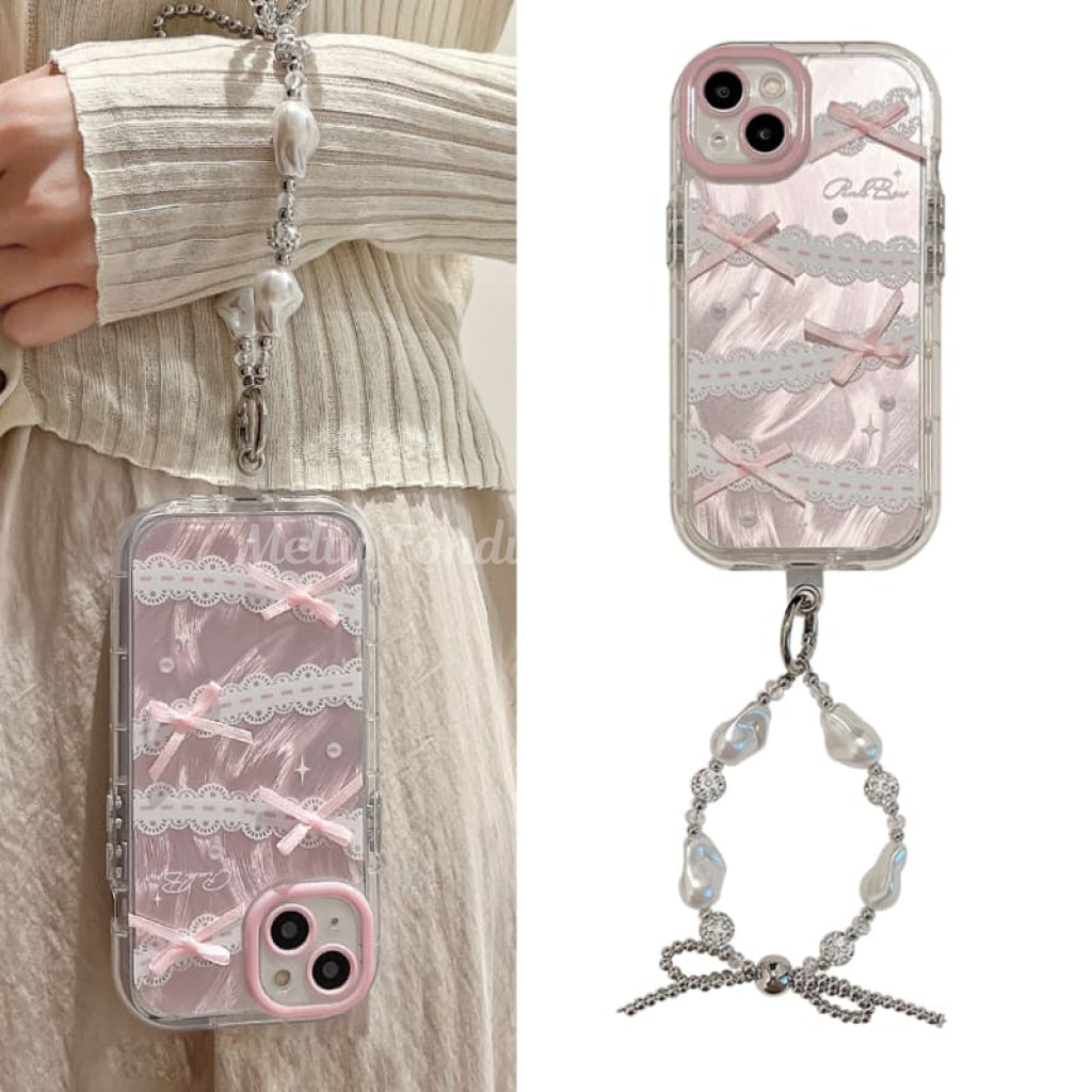 リボンで飾った大好きの魔法Iphoneケース(全2種)