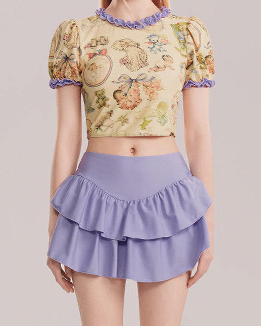 リボンとぬいぐるみの物語の水着