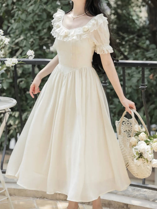 三本の薔薇の雫ワンピース