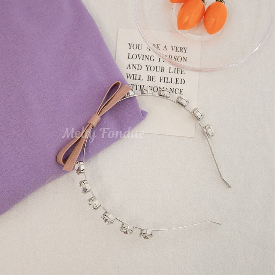 上品なきらめきリボンカチューシャ