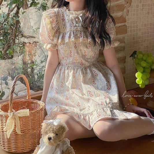 少女のアンティークなお部屋ワンピース