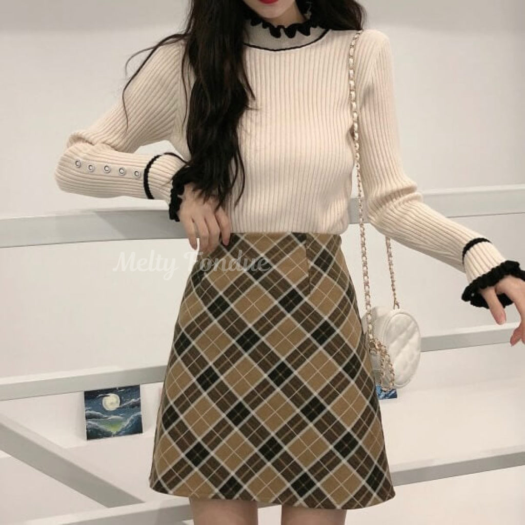 おしゃれなあの子の愛されニットトップス(全3色)