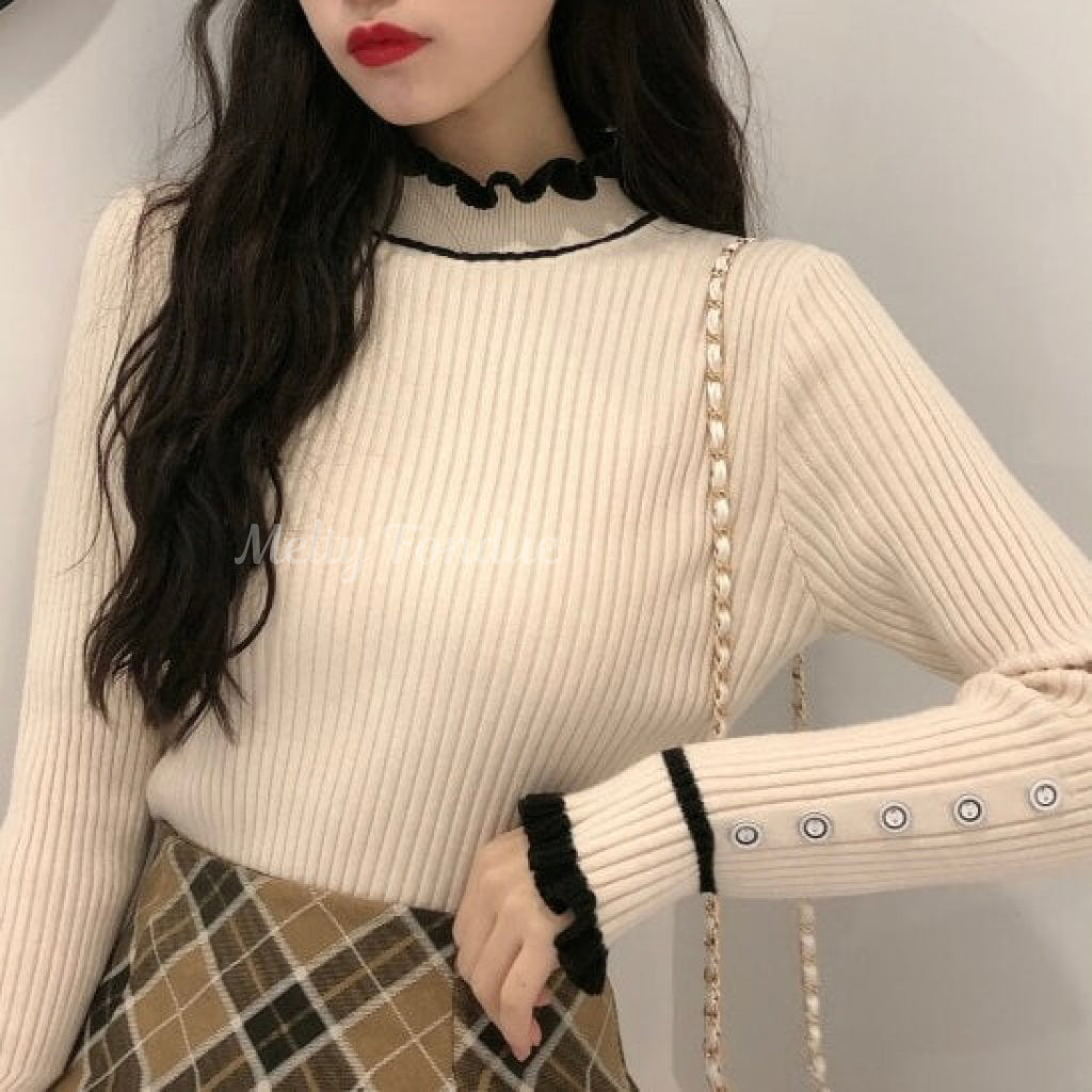 おしゃれなあの子の愛されニットトップス(全3色)