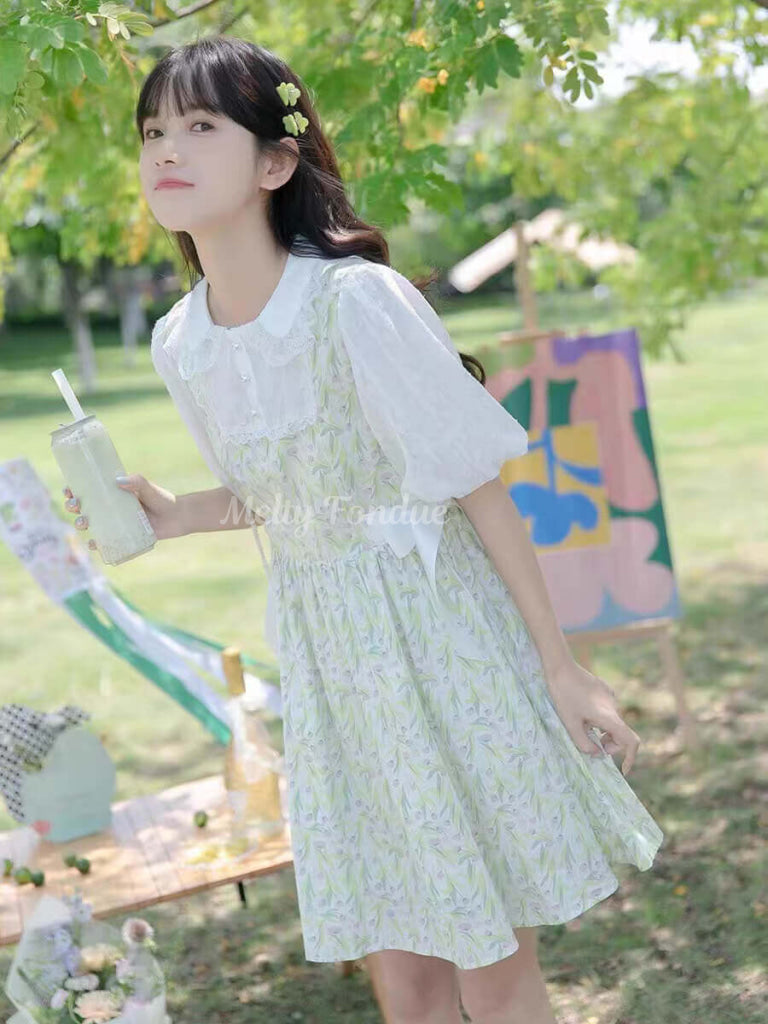 そよ風の声を聞く草木のワンピース