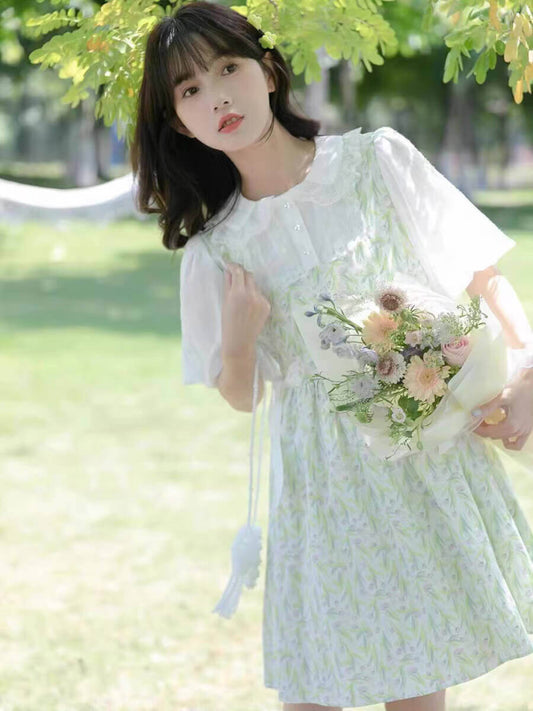 そよ風の声を聞く草木のワンピース