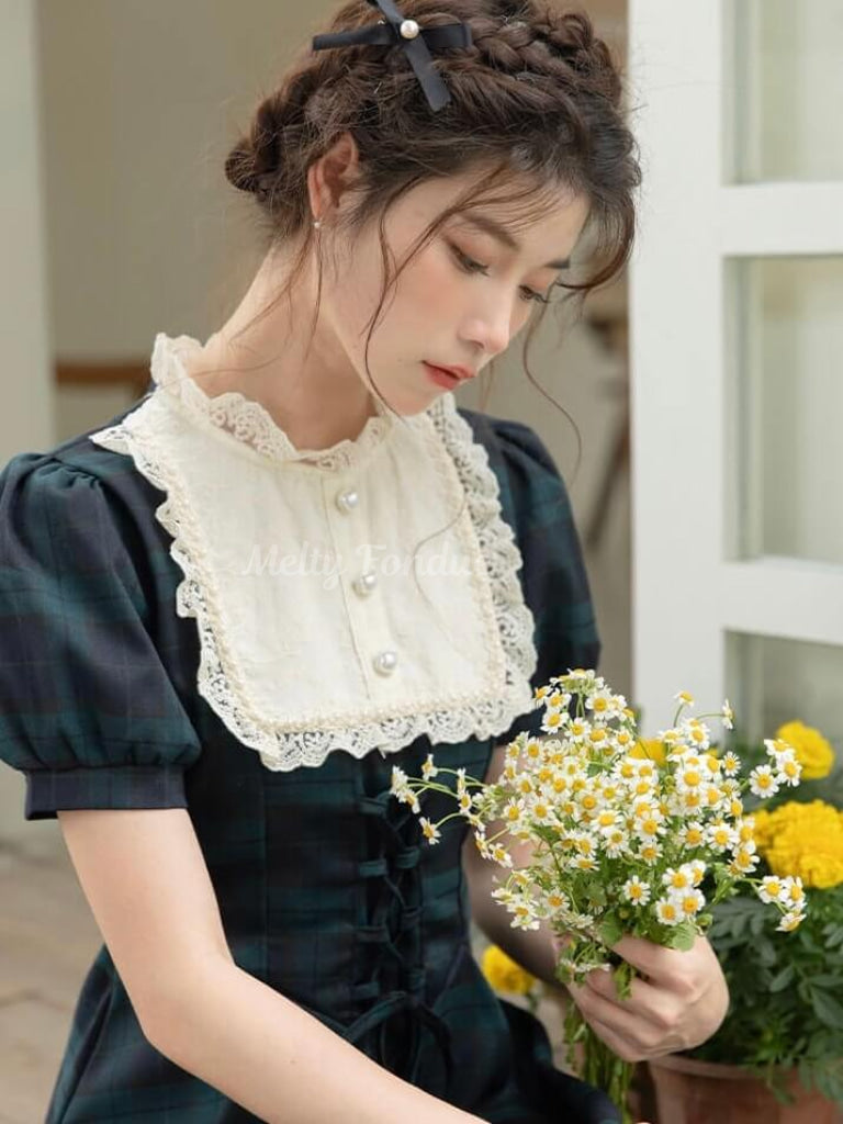 庭先のお嬢様ワンピース