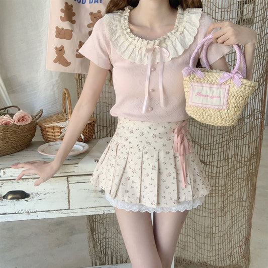 可愛さ秘めたクローゼットのスカート(全2色) ピンク / S