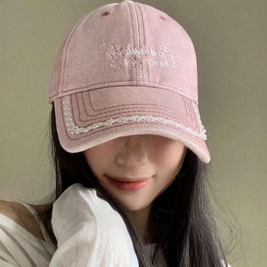 咲き誇る笑顔のカジュアルキャップ(全4色) ピンク