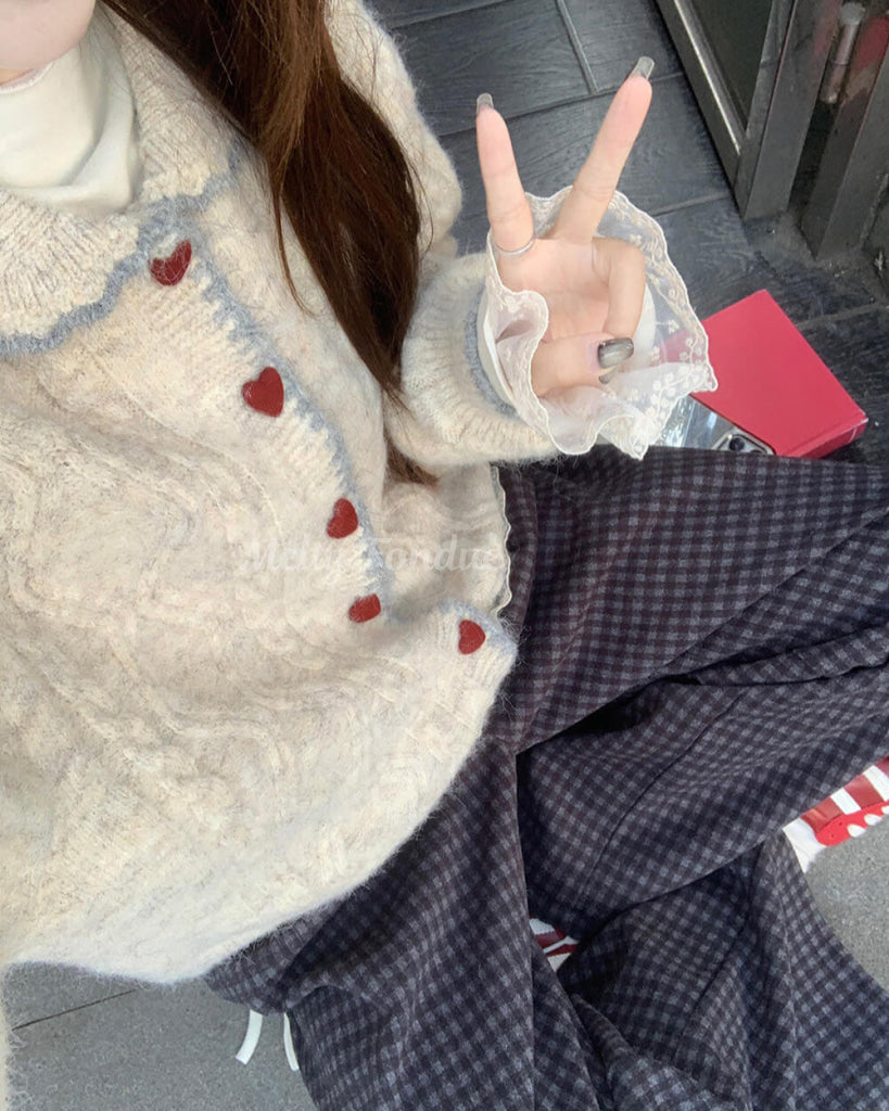 ハートの贈り物カーディガン