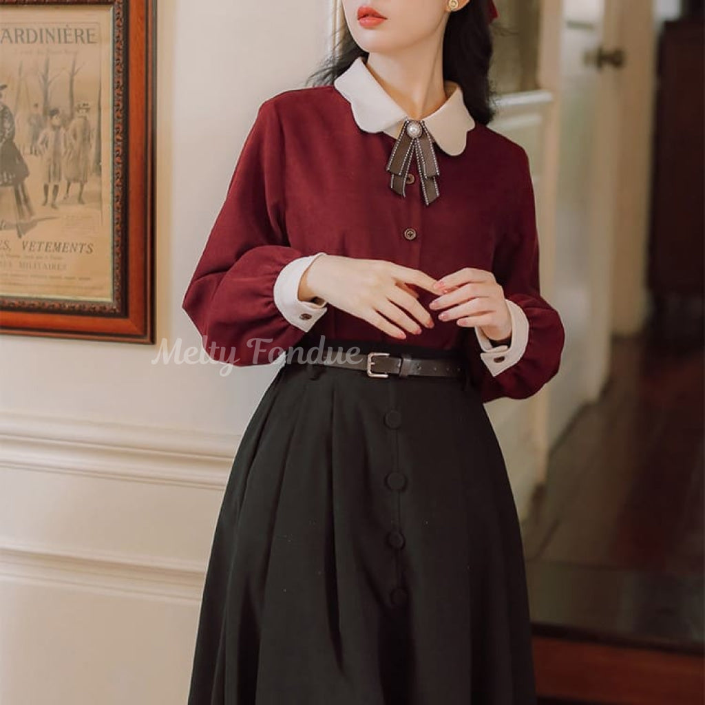 館に暮らすお嬢様の秘密ブラウス(全3色)