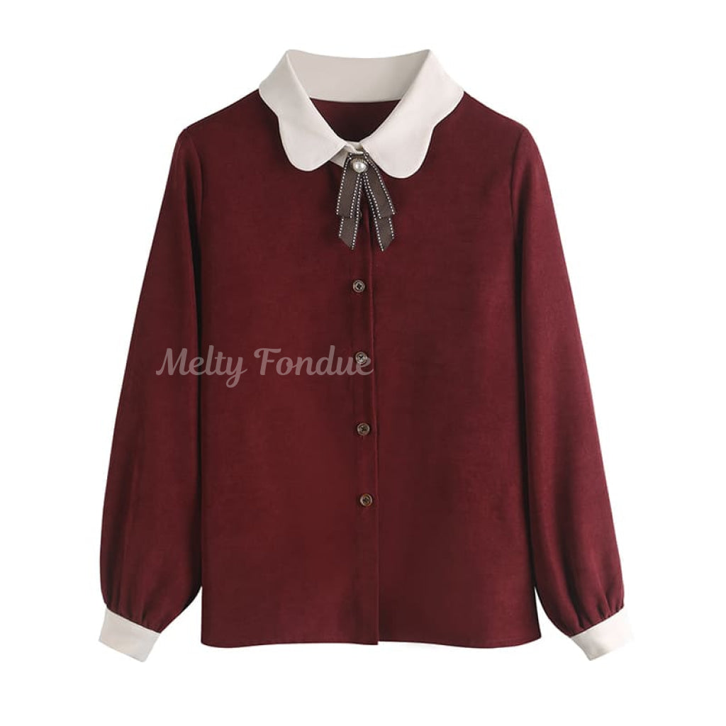 館に暮らすお嬢様の秘密ブラウス(全3色)