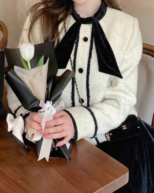 【一目で華やぐ】白雪の午後に結ぶ約束アウター