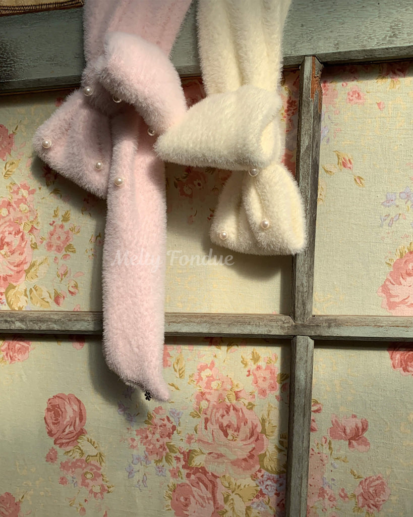 《主役級ふわふわリボン》ときめきを包むリボンマフラー(全3色)