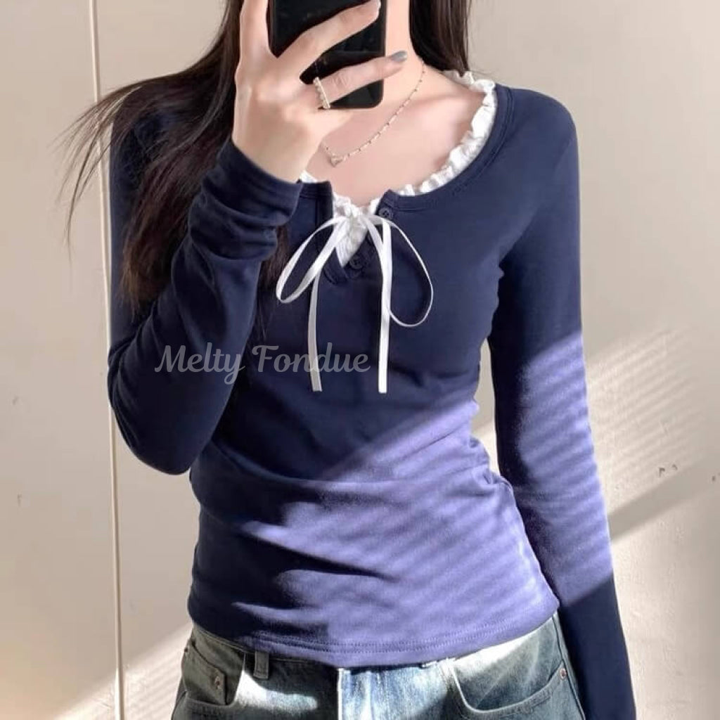 ずっと待ってたときめきのお出かけトップス(全4色)