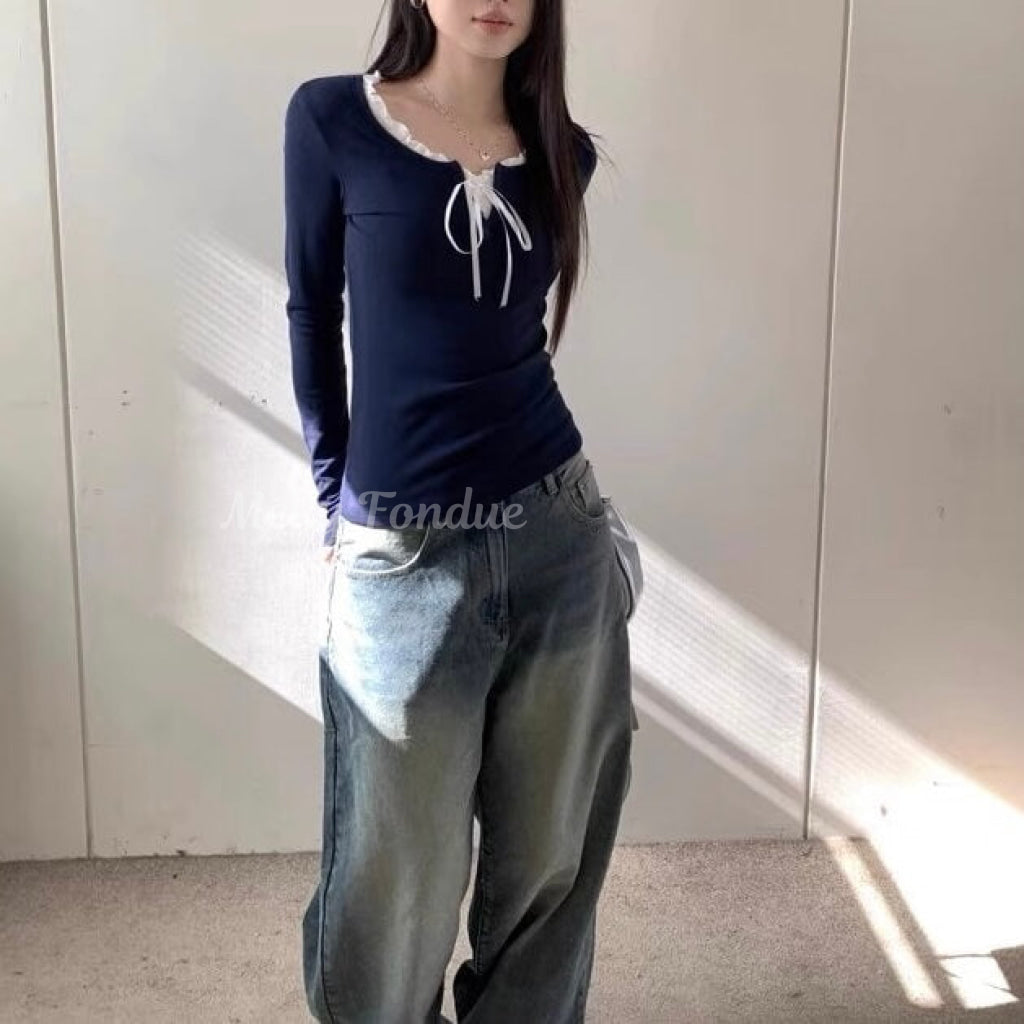 ずっと待ってたときめきのお出かけトップス(全4色)