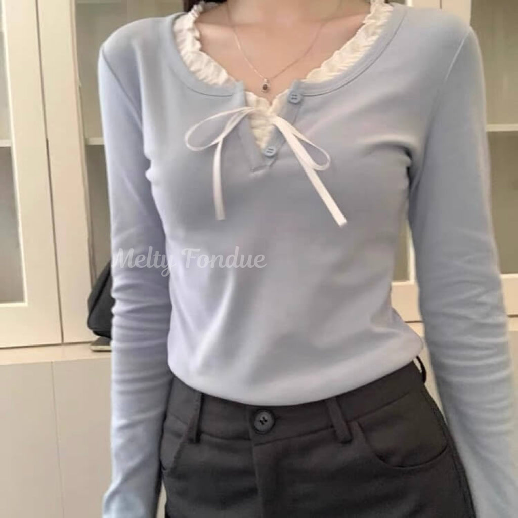 ずっと待ってたときめきのお出かけトップス(全4色)