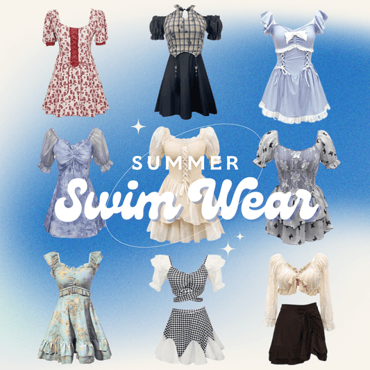 【洋服みえ】露出少なめのガーリー水着で可愛く体型カバー♡｜2025夏