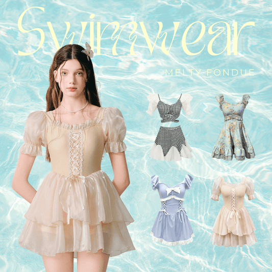 【洋服風】可愛いのに露出少なめ♡洋服風ガーリー水着で夏を満喫！｜2025夏