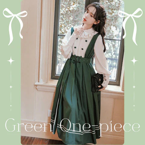 春に着たい♡グリーンワンピース