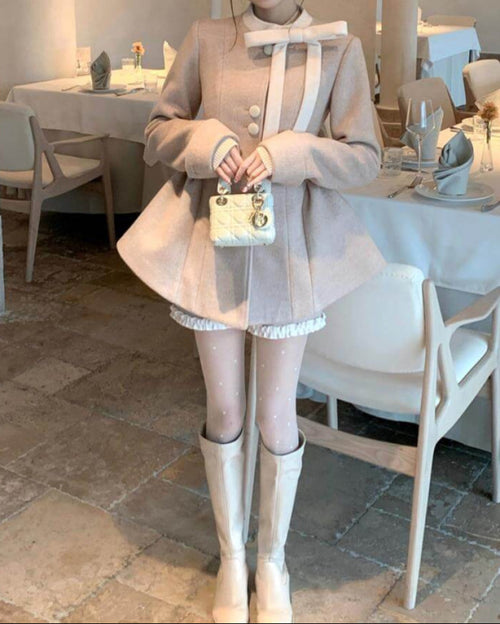 【2点セット】《ふんわり上品ガーリー》舞踏会の始まりを告げるセットアップ