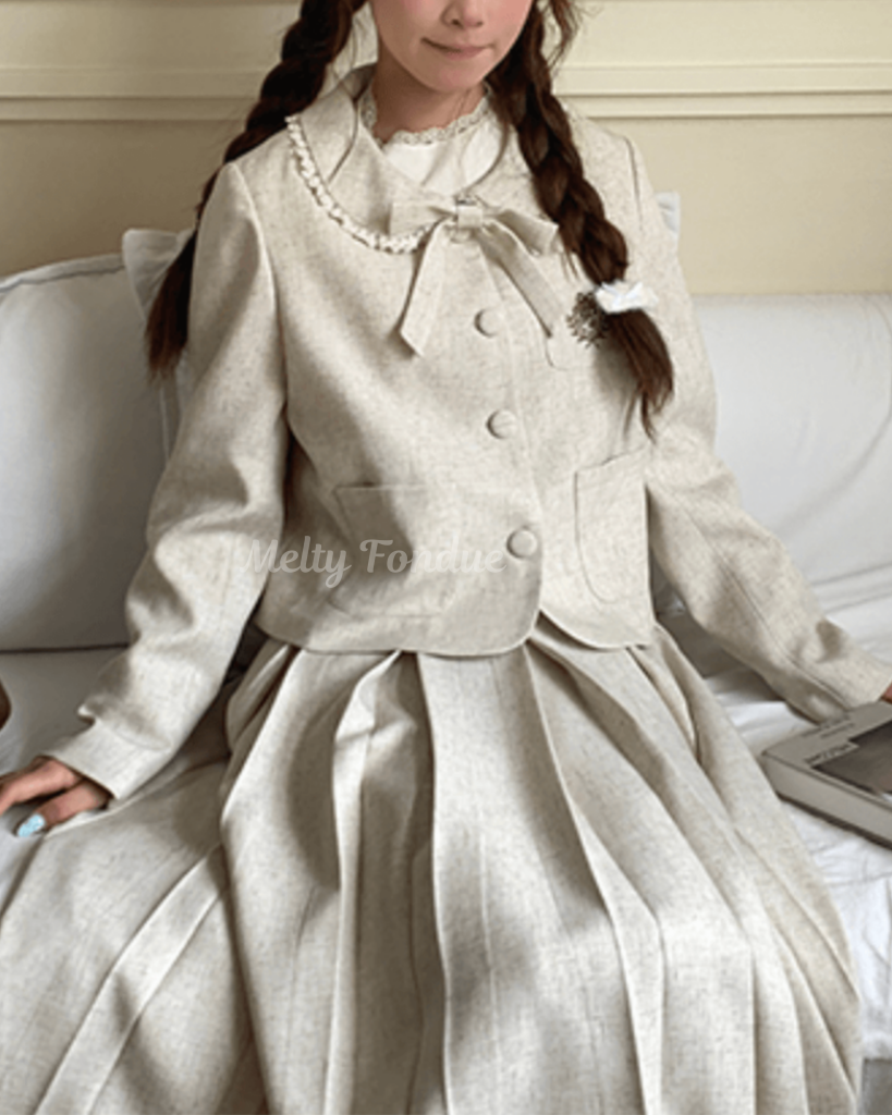 ミルクティーの午後にときめくセットアップ