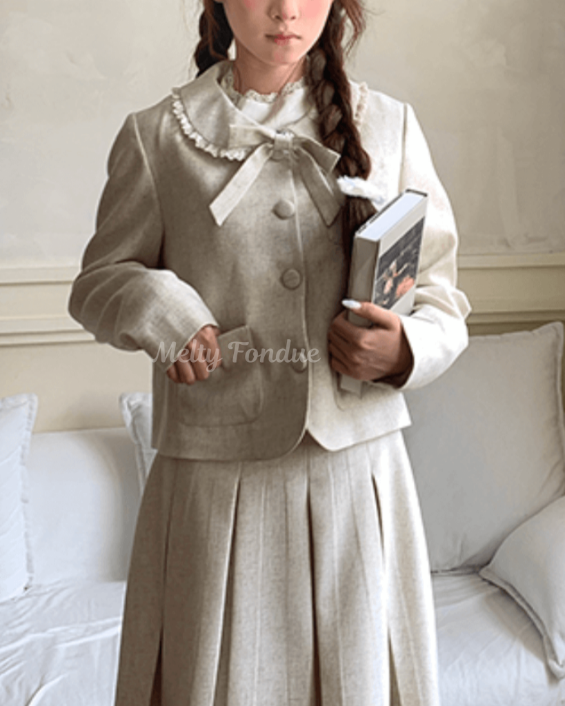 ミルクティーの午後にときめくセットアップ