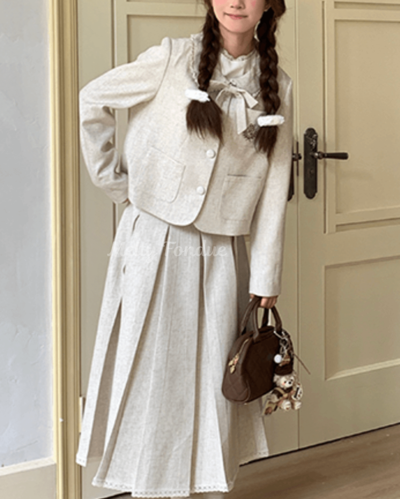 ミルクティーの午後にときめくセットアップ