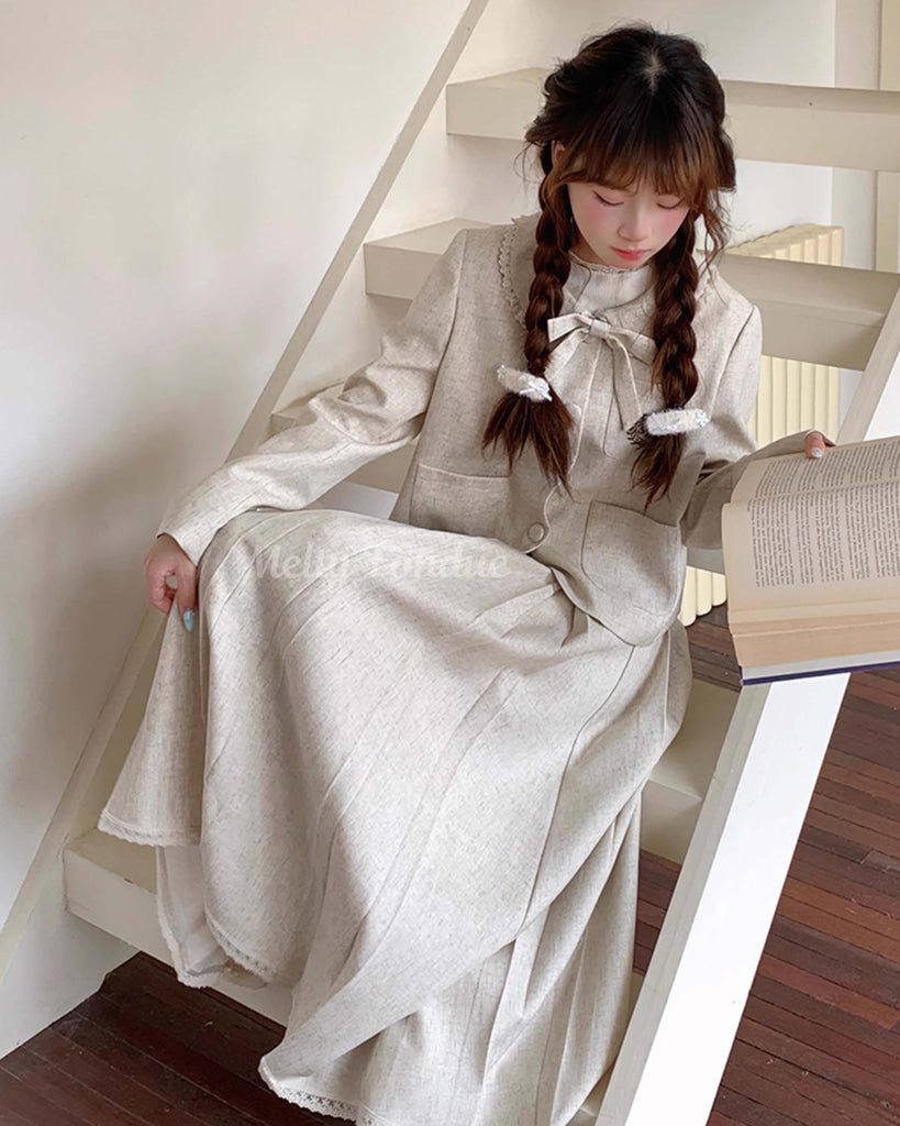 ミルクティーの午後にときめくセットアップ