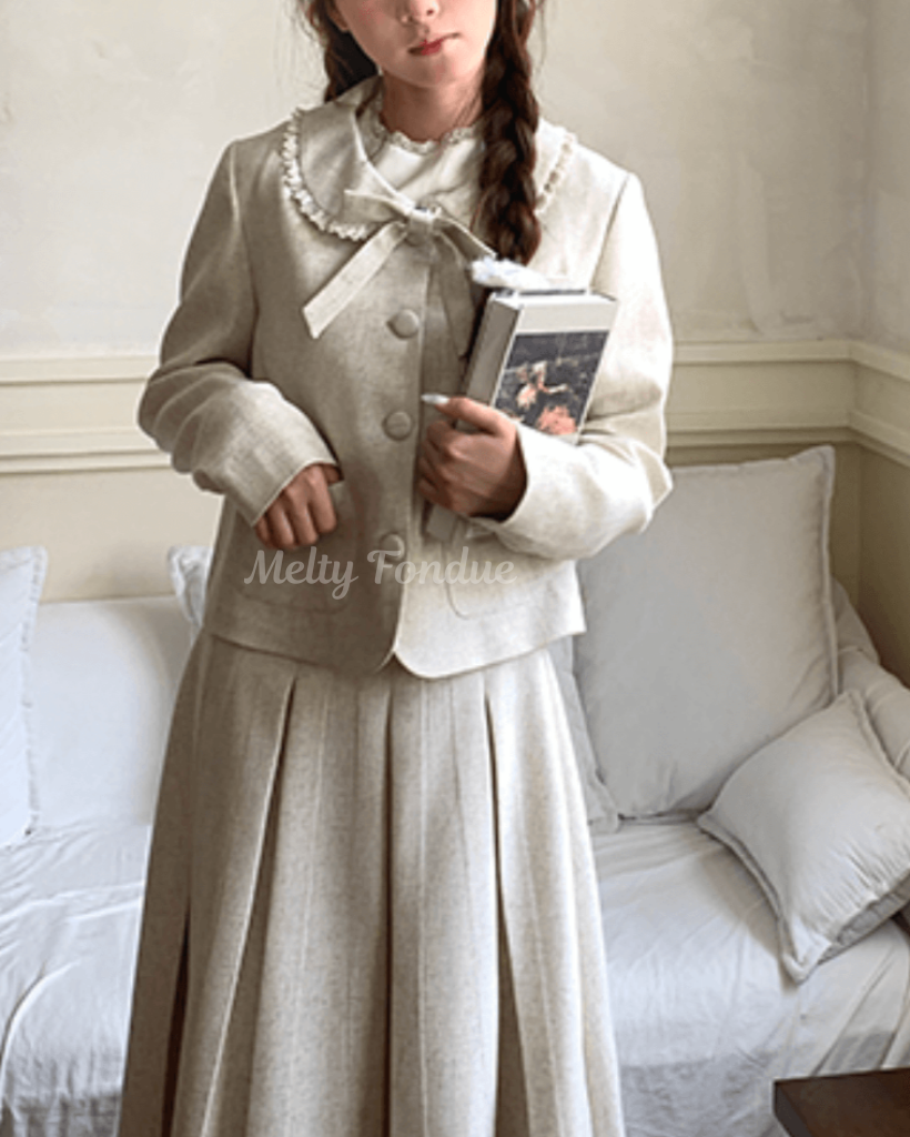 ミルクティーの午後にときめくセットアップ