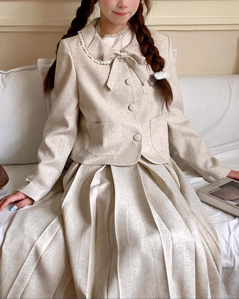 ミルクティーの午後にときめくセットアップ