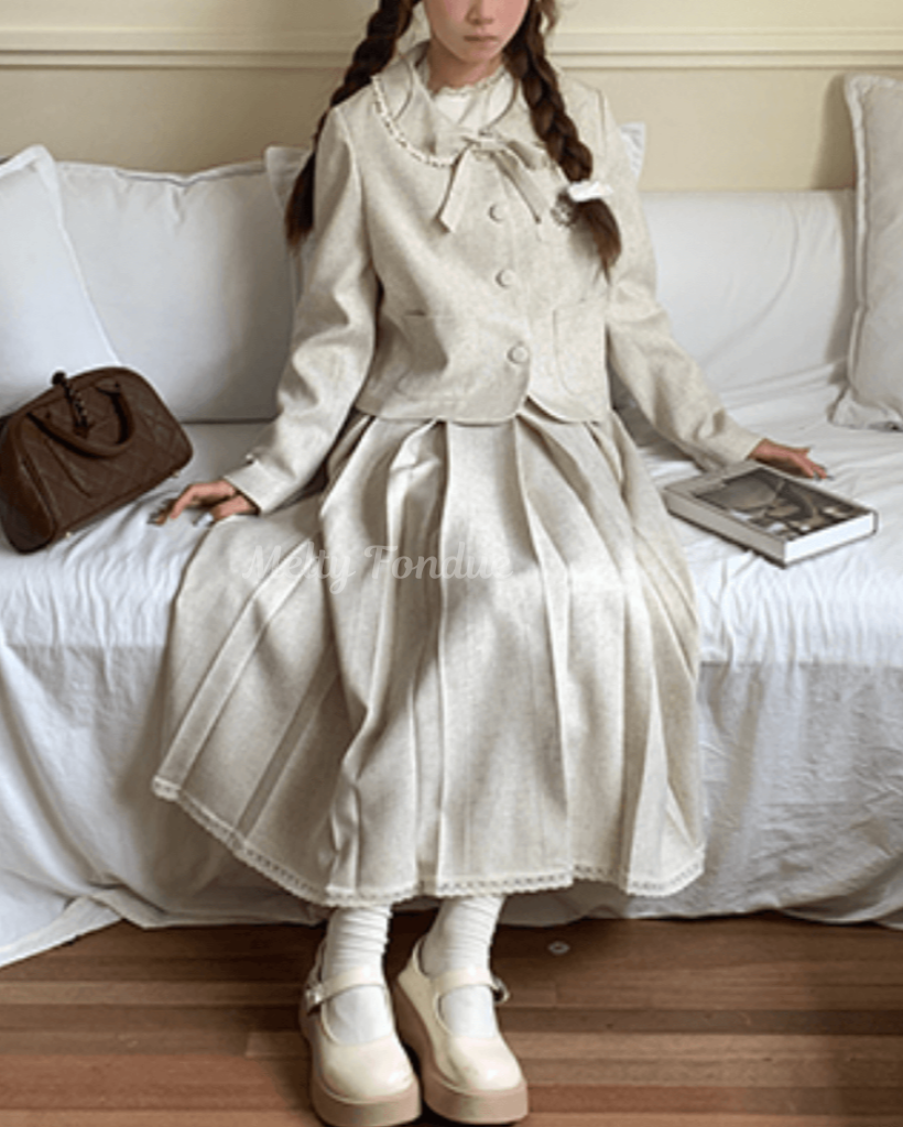 ミルクティーの午後にときめくセットアップ