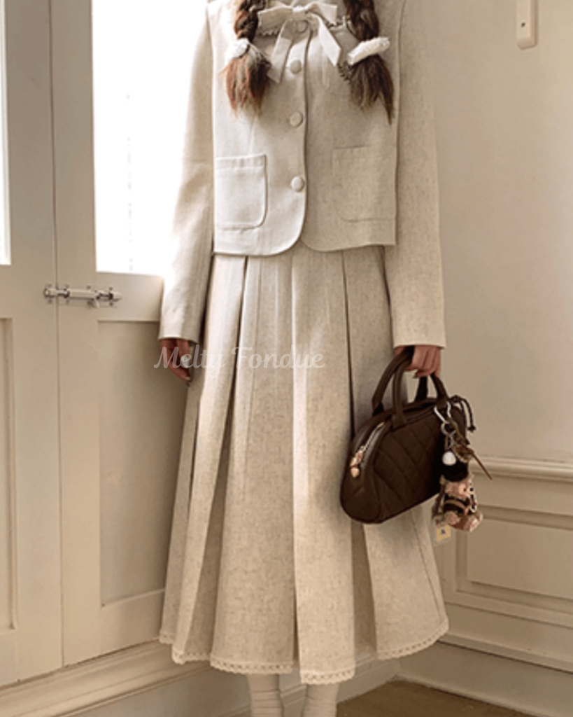 ミルクティーの午後にときめくセットアップ