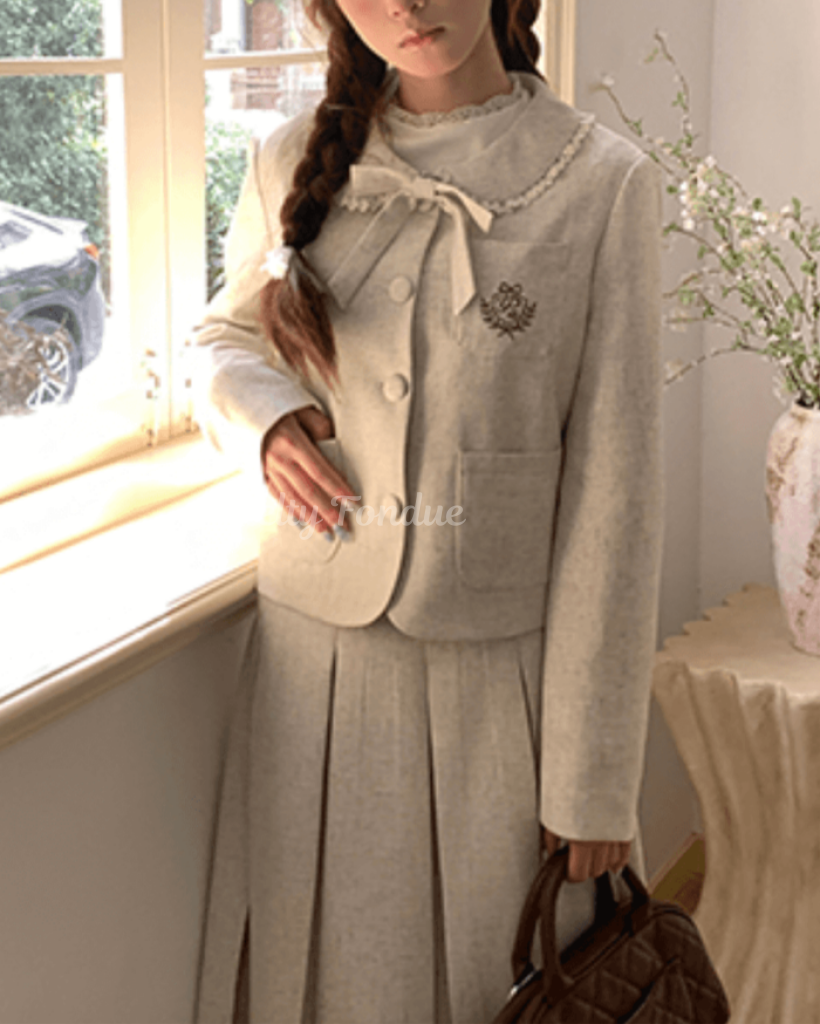 ミルクティーの午後にときめくセットアップ