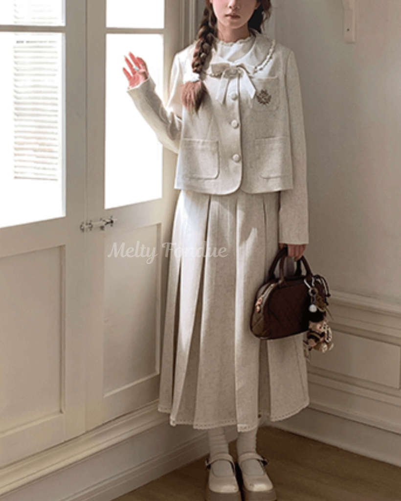 ミルクティーの午後にときめくセットアップ