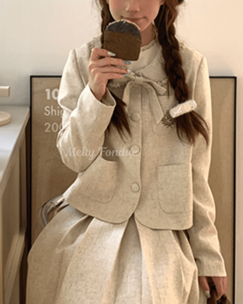 ミルクティーの午後にときめくセットアップ