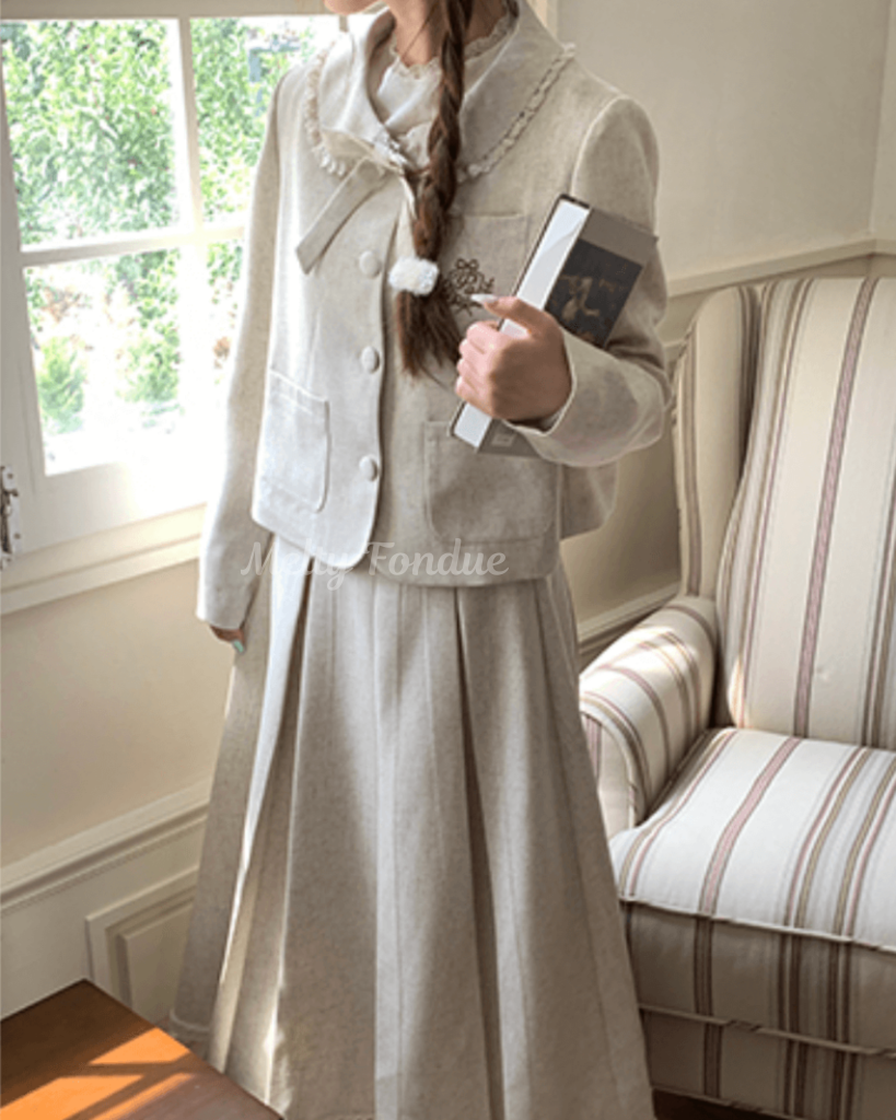 ミルクティーの午後にときめくセットアップ