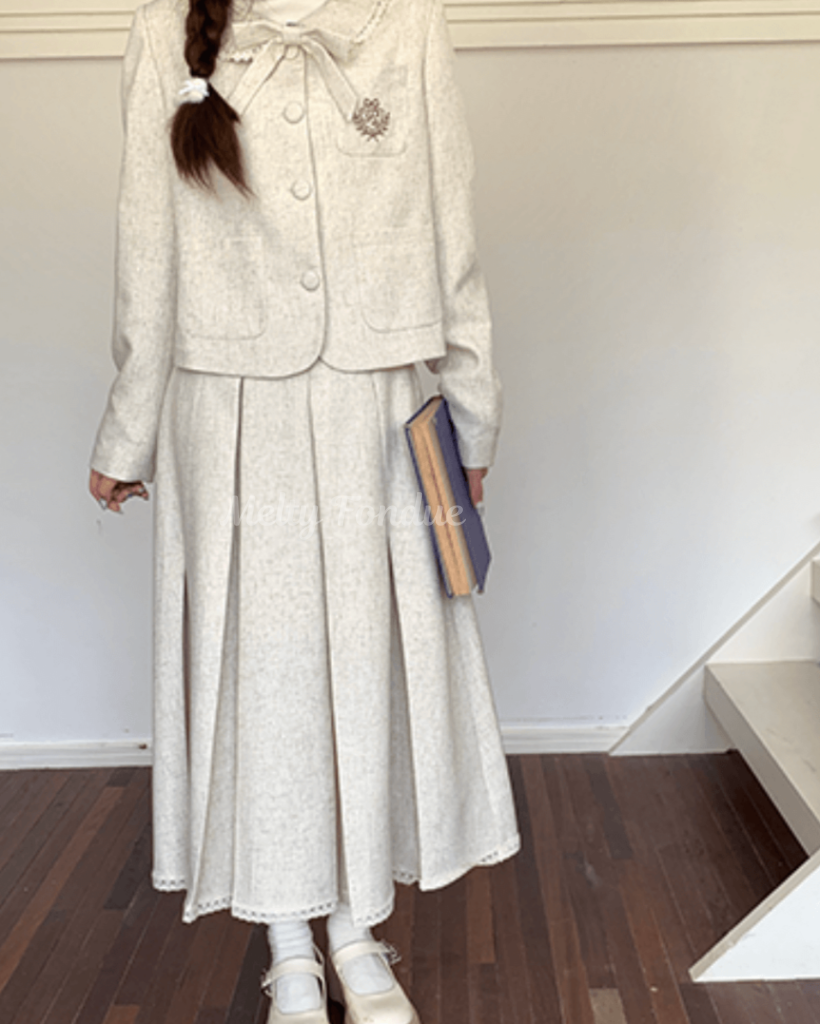 ミルクティーの午後にときめくセットアップ