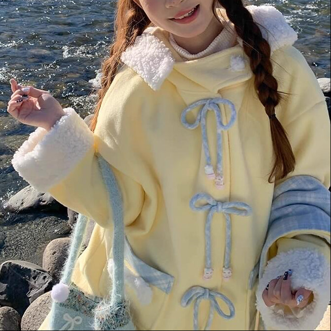 《暖かさもときめきも叶える》陽だまりのリボンが咲く日コート