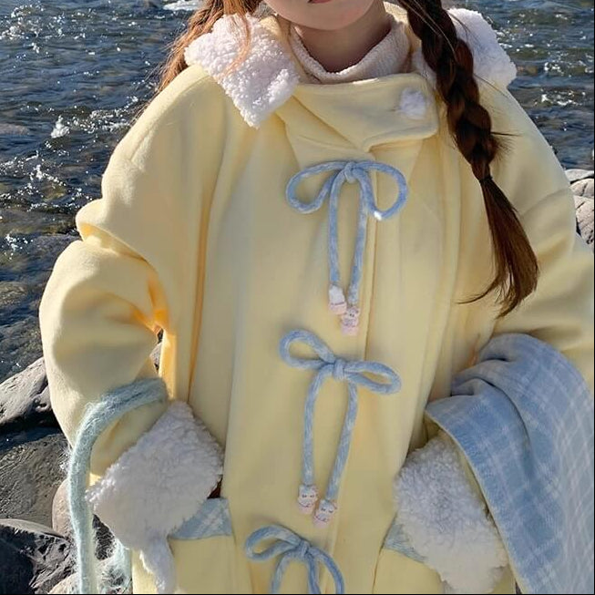 《暖かさもときめきも叶える》陽だまりのリボンが咲く日コート