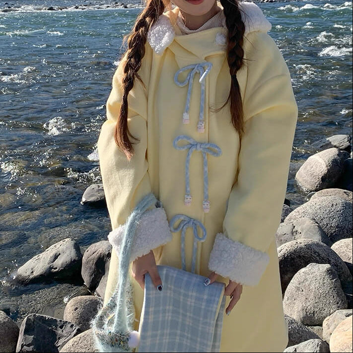 《暖かさもときめきも叶える》陽だまりのリボンが咲く日コート