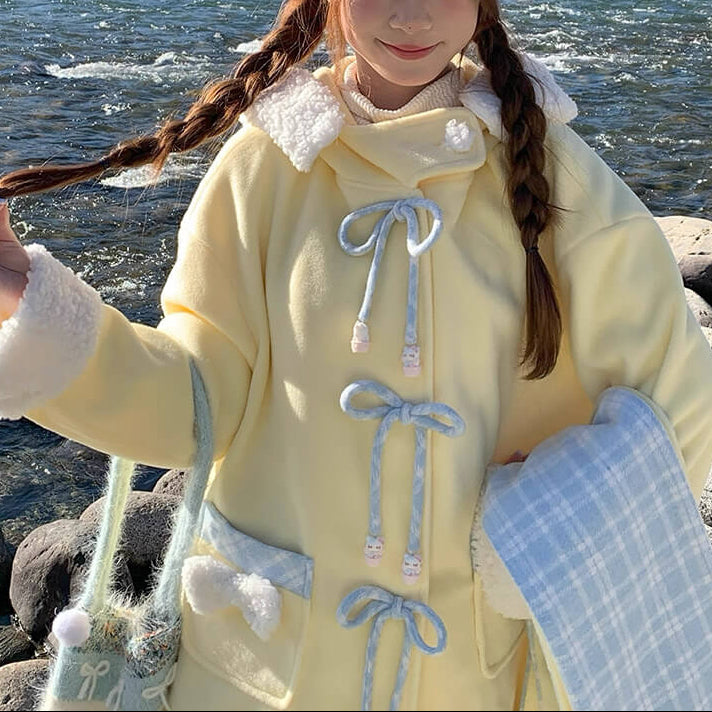 《暖かさもときめきも叶える》陽だまりのリボンが咲く日コート