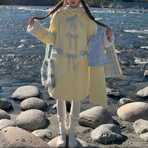 《暖かさもときめきも叶える》陽だまりのリボンが咲く日コート