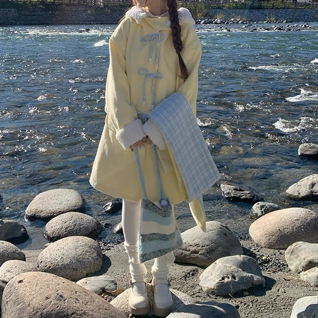 《暖かさもときめきも叶える》陽だまりのリボンが咲く日コート