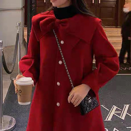 《新色追加》【着心地ゆったり】おめかしデートのワンピースコート（全5色）