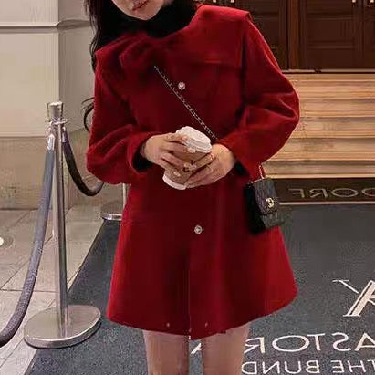 《新色追加》【着心地ゆったり】おめかしデートのワンピースコート（全5色）