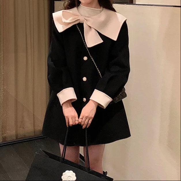 《新色追加》【着心地ゆったり】おめかしデートのワンピースコート（全5色）