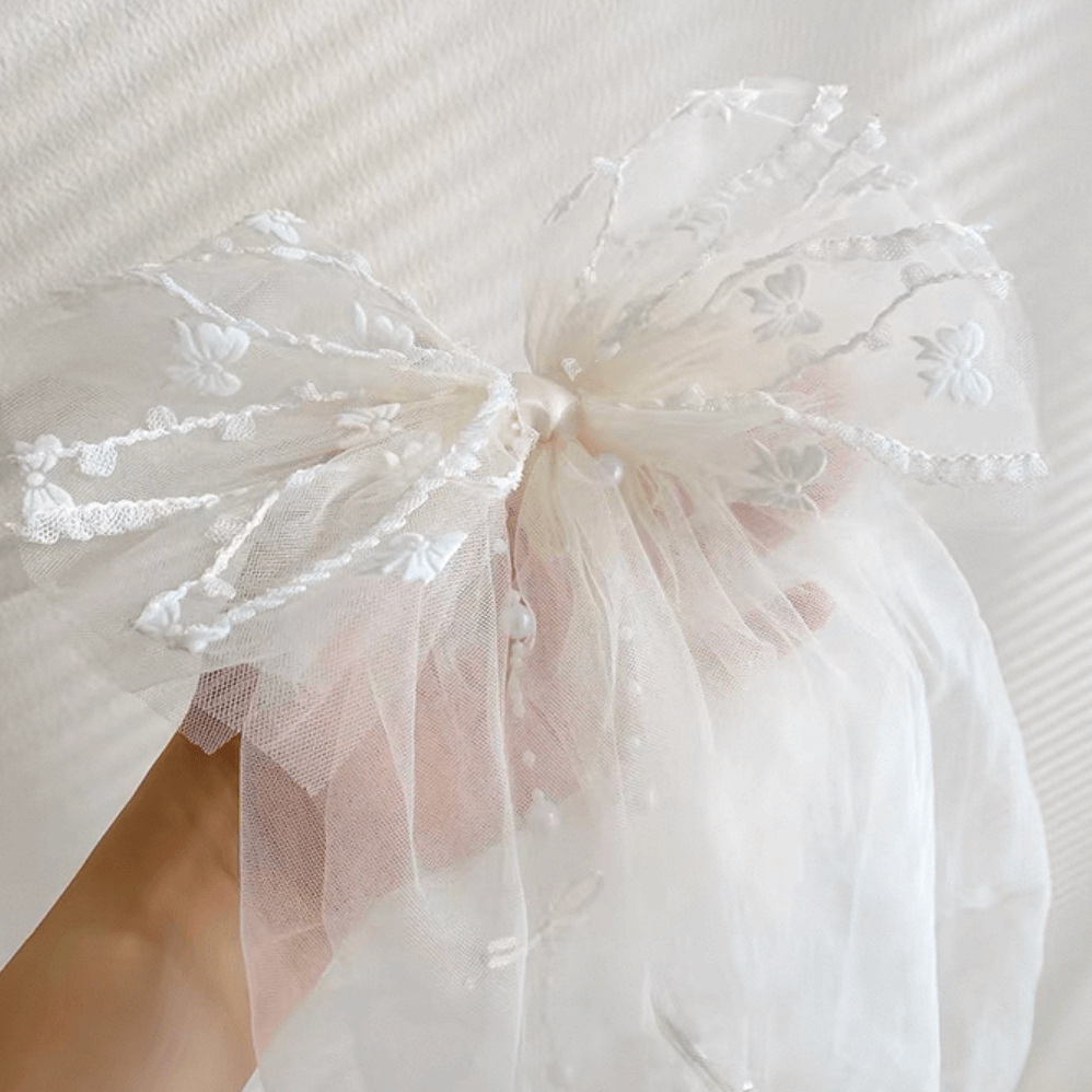 星降る夜のヴェールへアクリップ