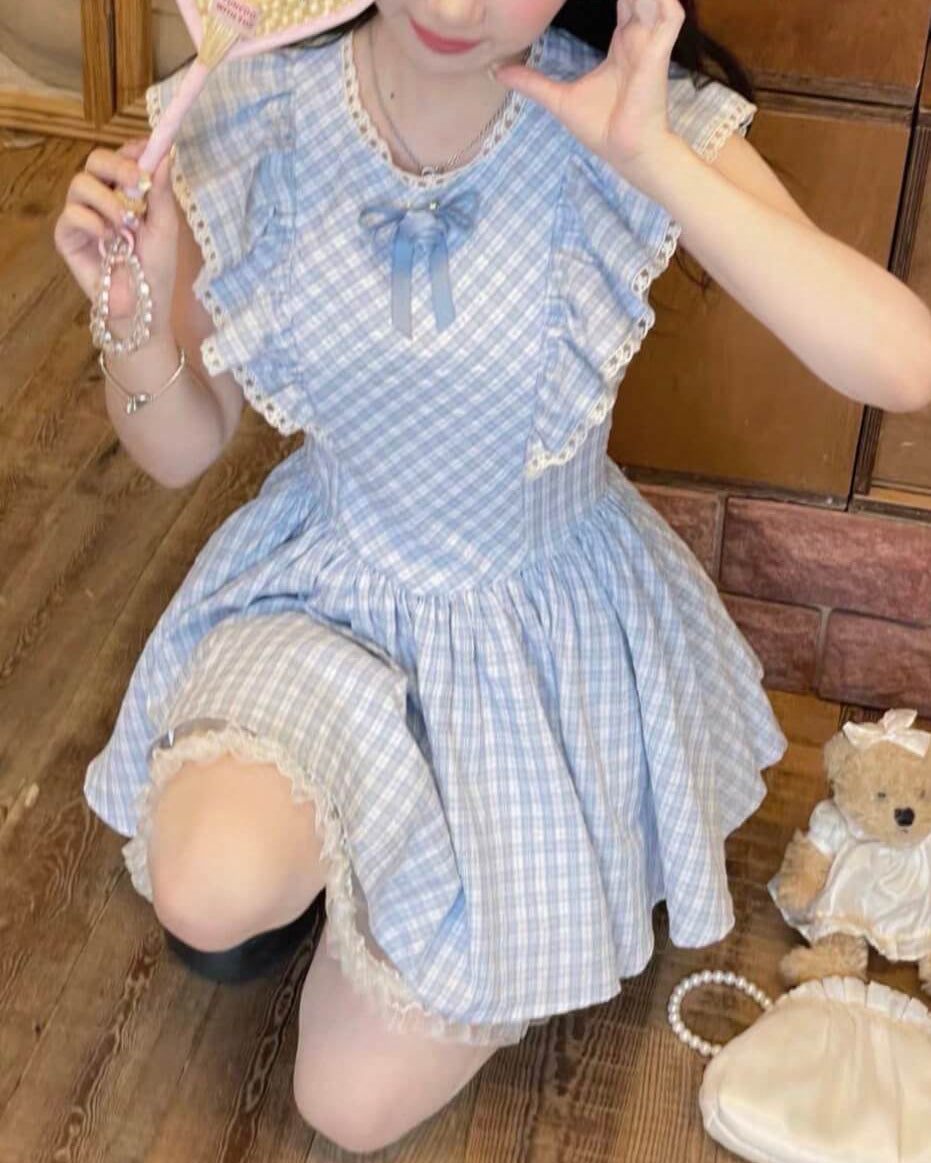 《爽やかな可愛さ》青空に恋するプリンセスの休日ワンピース