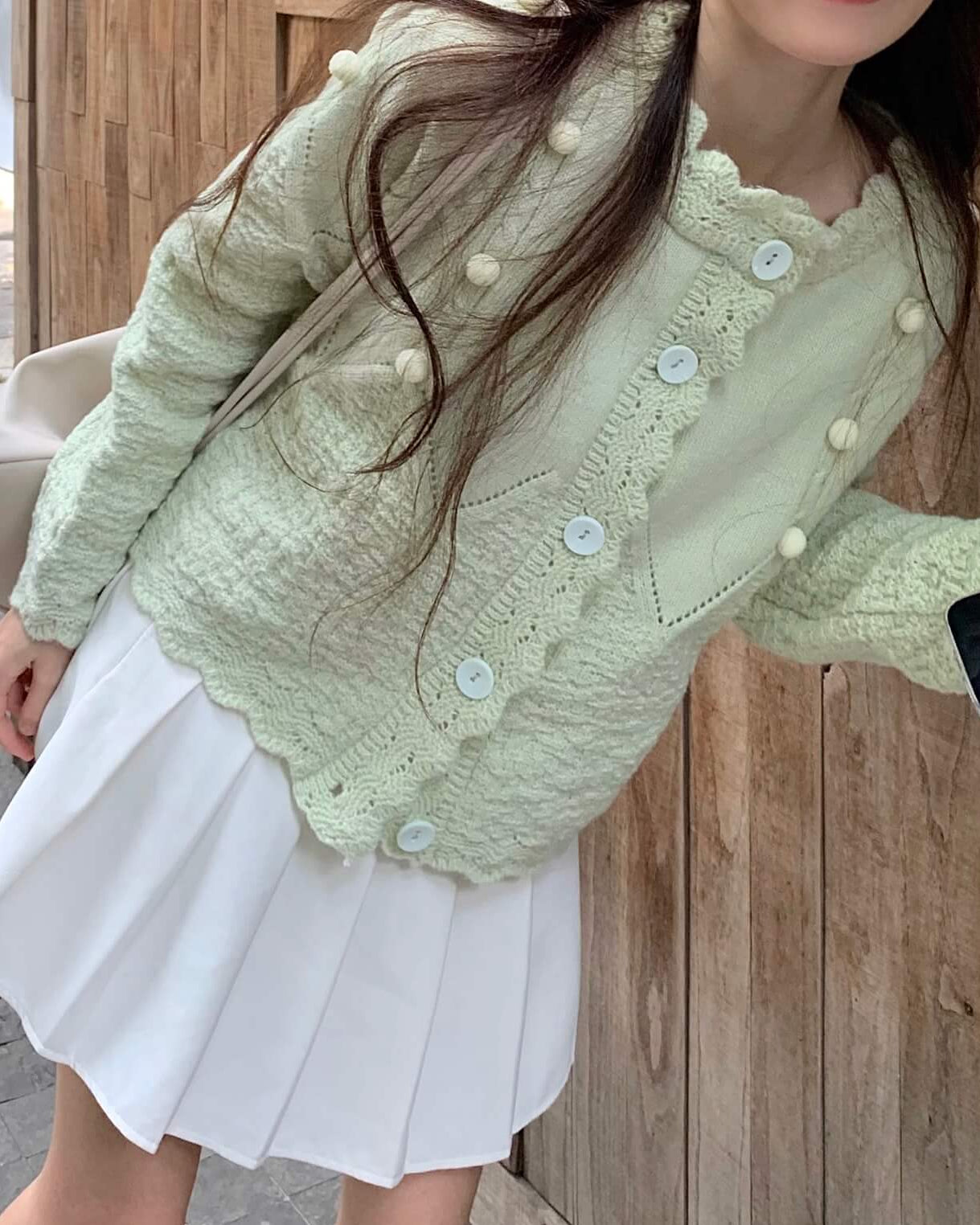 【ふわふわニット】夢見るパティシエの休日カーディガン（全3色）